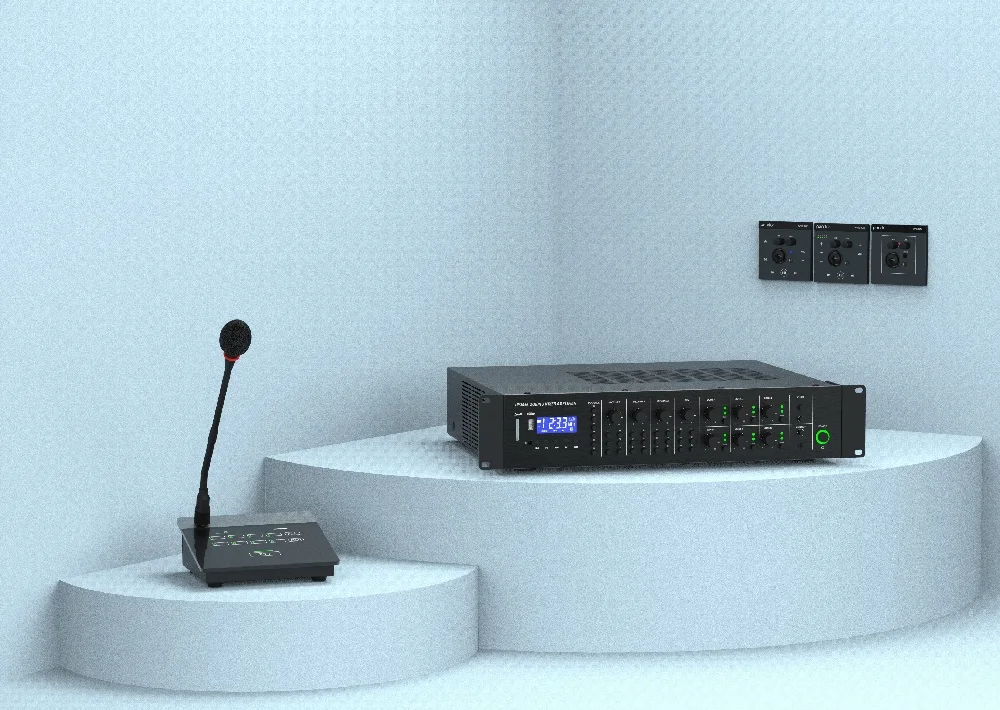 HY3066 6X60W USB SD BT Bluetooth Матричный усилитель для систем оповещения (PA)