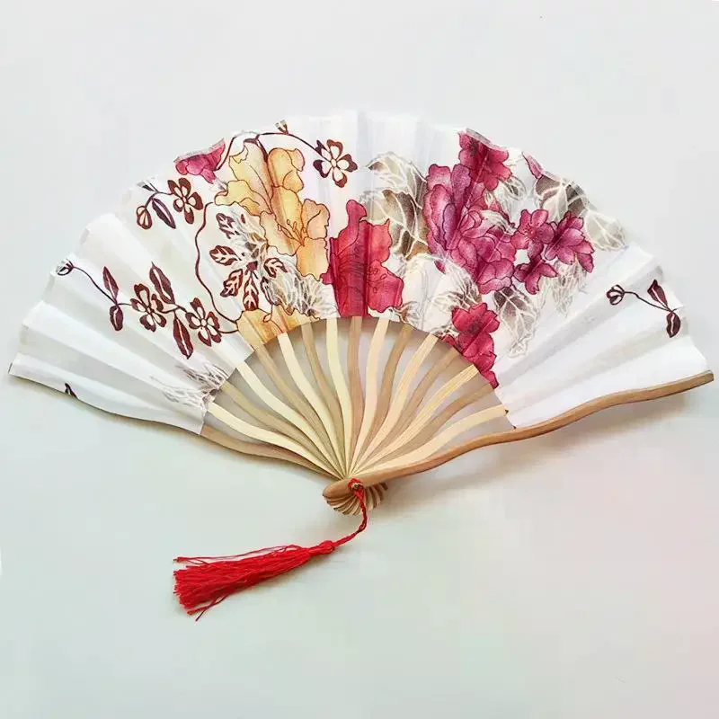 Ultra-lightweight Folding Hand Fan Elegant Handmade Fan Crafts Dance Hand Fan Folding Fan Home Decoration Summer Gift