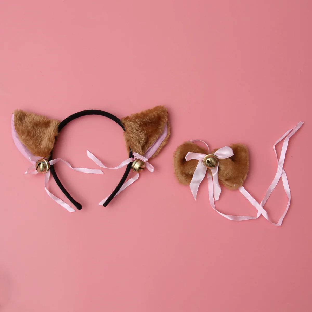 

5Pcs Cat Paw Gloves Size Tail Ears Collar Cosplay Costume Set Party Lolita Gothic Cat Cosplay Costume