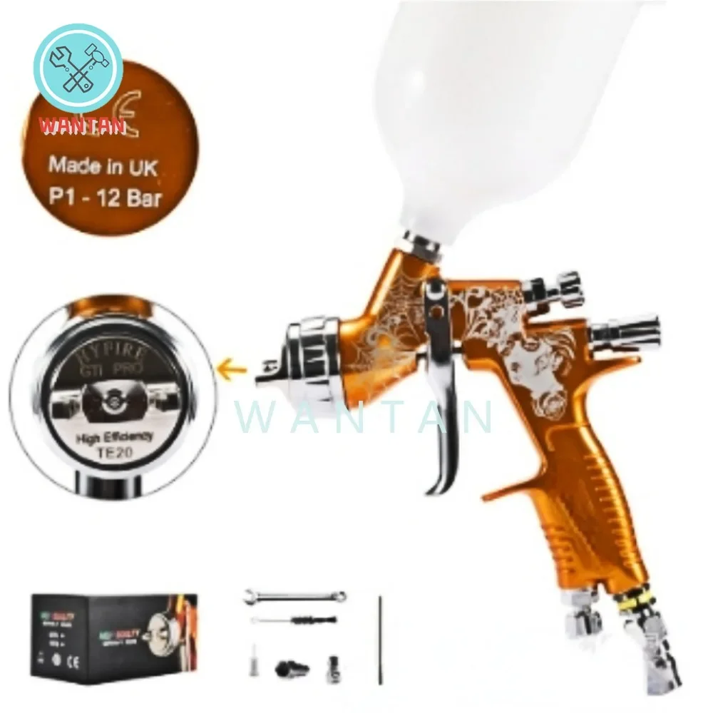 

Pattern Spray Gun Gold Spider Golden Carve Spray Gun TE20/T110 1.3/1.8mm Nozzle Air Spray Gun Airbrush