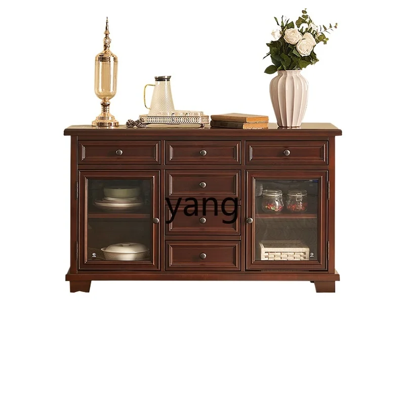 

CX Solid Wood Simple Modern Storage Wine Cabinet Cherry Wood Furniture