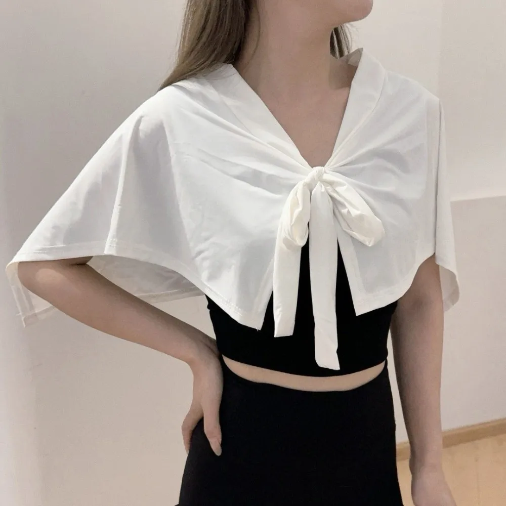 

Multifunctional Tie Up Yoga Skirt Portable Solid Color Ice Silk Tie Shawl Asymmetrical Design Anti-Exposure Running Butt Curtain