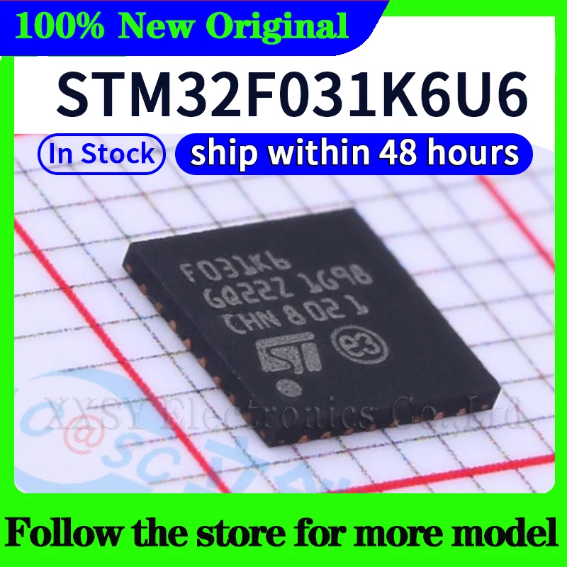 

STM32F031K6U6 In stock 48 hours ship