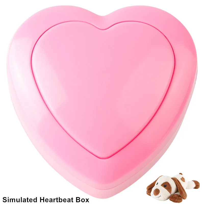 50Pcs/Lot Pets Accessories Heartbeat Simulator Heart Beat Box Pulsing Device Plush Doll Sleep Aids for Pet Gifts Heartbeat Toy