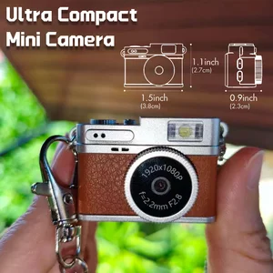 Retro Digital Camera 1080P Video Recorder LED Fill Light 0.96 Inch IPS
