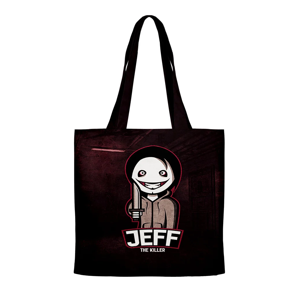 

Jeff The Killer 2023 Bag Shopping Bags Reusable Shoulder Shopper Bags Casual Handbag 2023 New Harajuku Bags