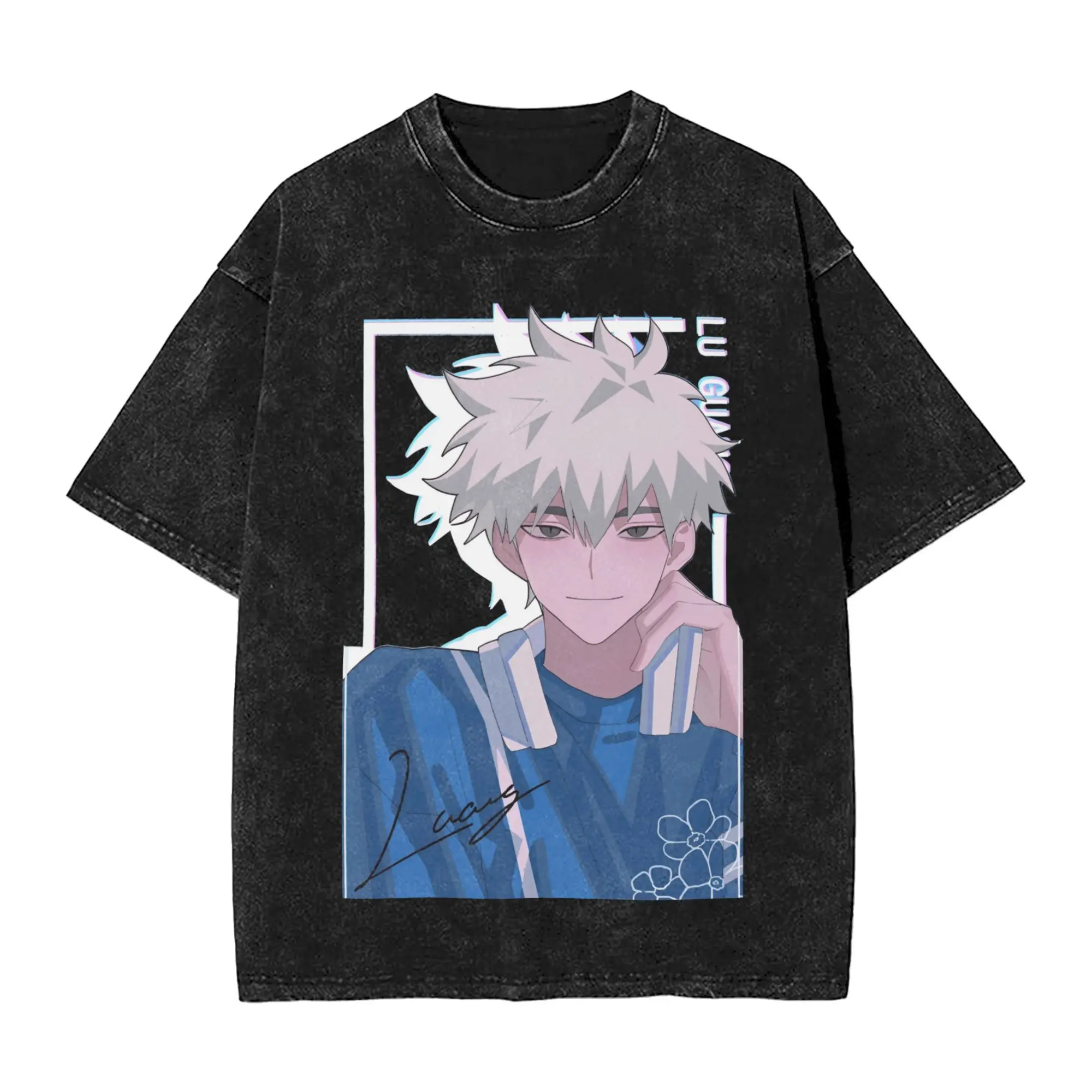 Funny New Anime Link Click 3D Zeno Robinson T-Shirt for Men Crew Neck Cotton Washed T Shirts  Short Sleeve Tees Gift Clothes