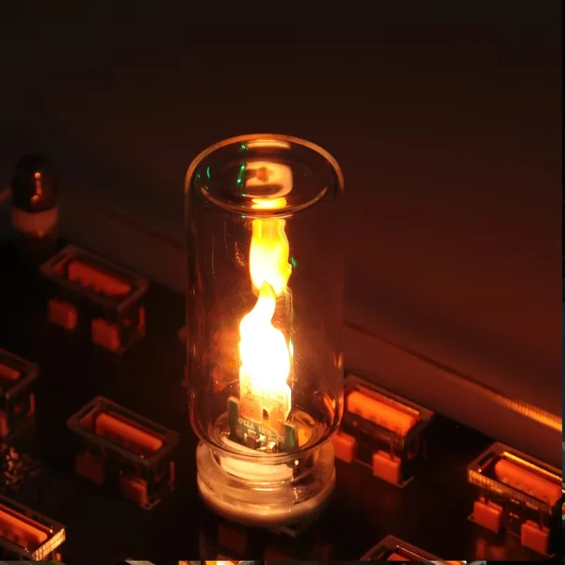 

1 шт. Ретро-ночник LED с матовым прозрачным стеклом, имитация пламени, USB, теплый свет для декора комнаты и праздников