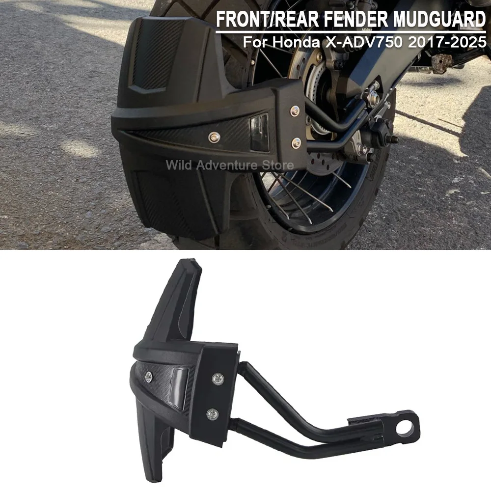 

For HONDA XADV750 X-ADV 750 2017-2023 2024 2025 Front/Rear Wheel Hugger Extension Fender Splash Mudguard Guard Mud Guard Cover