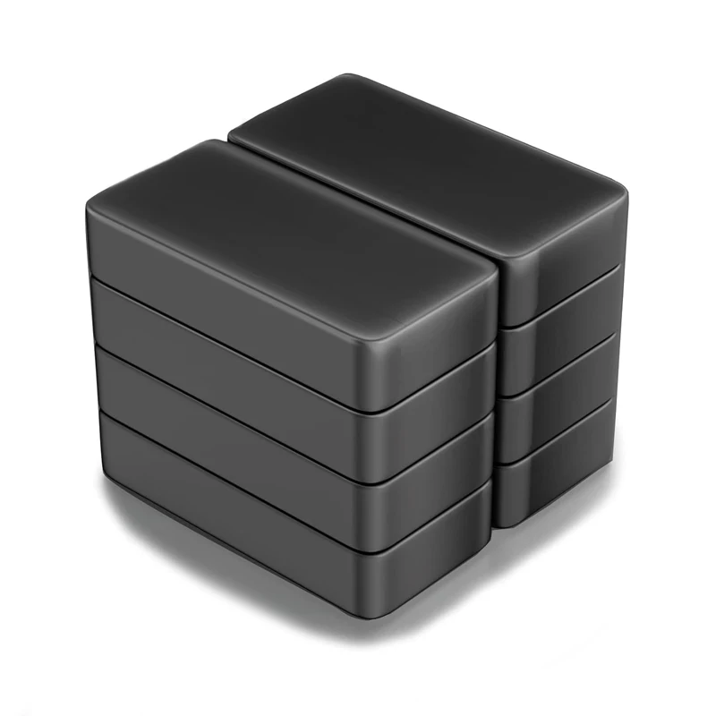 

8 Pcs 48x22x10 Ferrite Blocks Ceramic MagnetsRectangular Magnets, Grade 8 - for Crafts Science and Hobbies Ferrite Magnets