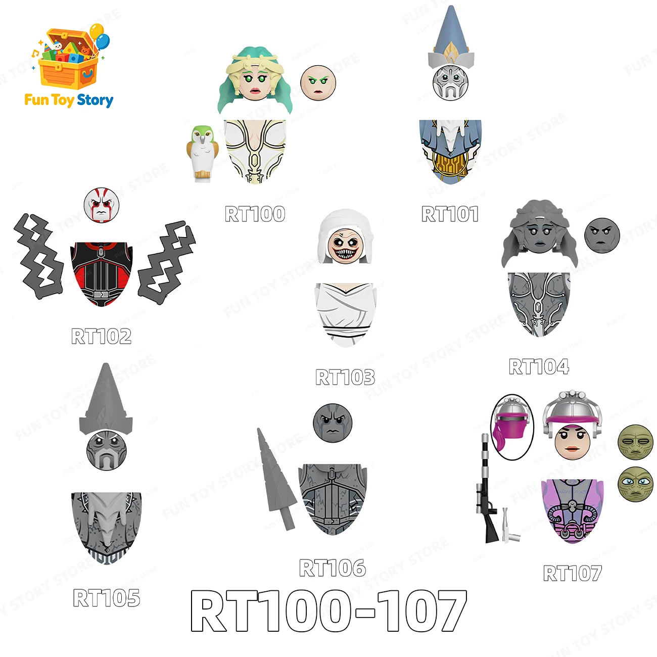 RT8015 Assembled Building Blocks, Humans, Toy Planet, Battle Series, Gift Collected by Film and Television Enthusiasts