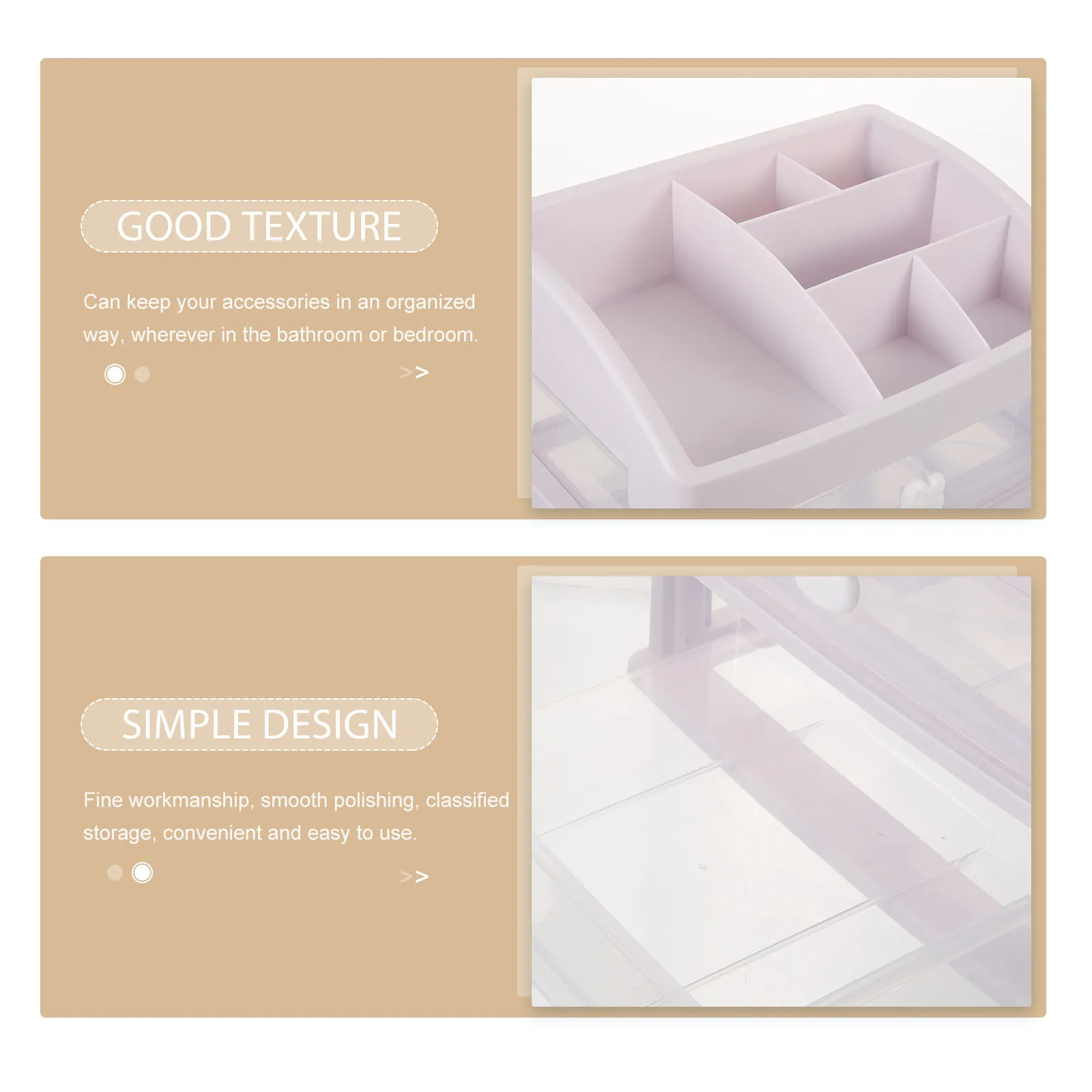 Cartoon Storage Box Multi-Layer Desktop Organizer Drawer Stationery Holder Makeup Case Tabletop Skin Care