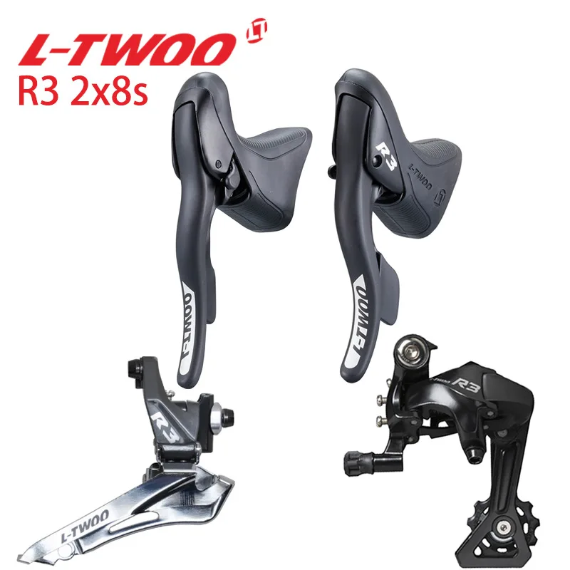 LTWOOR3 8S Road Bike R3 2x8 Speed Kit Manual Change Digital Dial Front Dial Rear Dial 32T Compatible SM