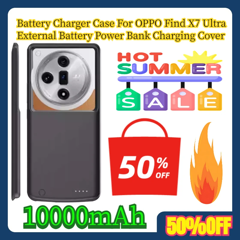 

10000mAh Battery Charger Case For OPPO Find X7 Ultra External Battery Power Bank Charging Cover