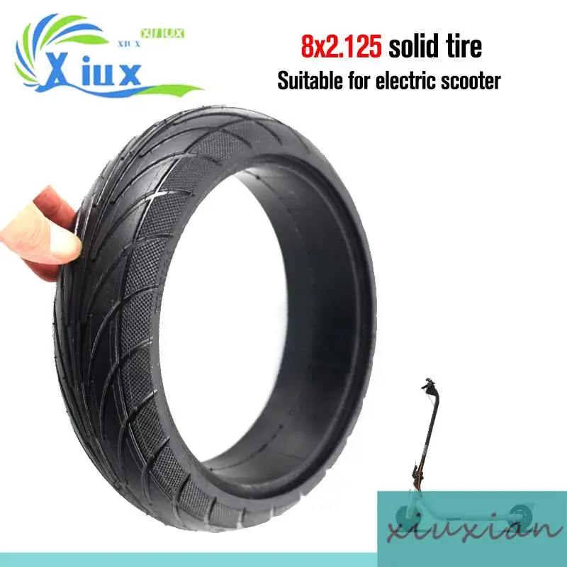 8x2.125 Explosion proof Electric Bicycle Scooter Tubeless Tire Solid Wheel Tire Accessories