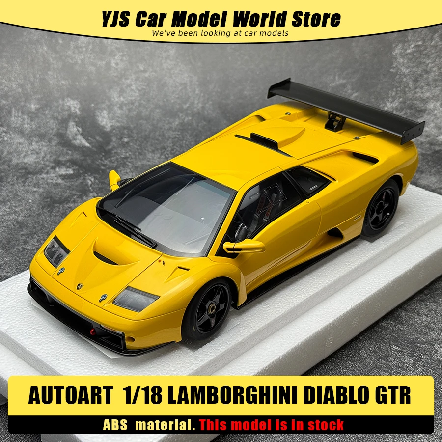 

AUTOART Новый масштаб 1/18 LAMBORGHINI DIABLO GTR ЧЕРНО-БЕЛЫЙ Модель спортивного автомобиля Статическая коллекция Подарок на праздник