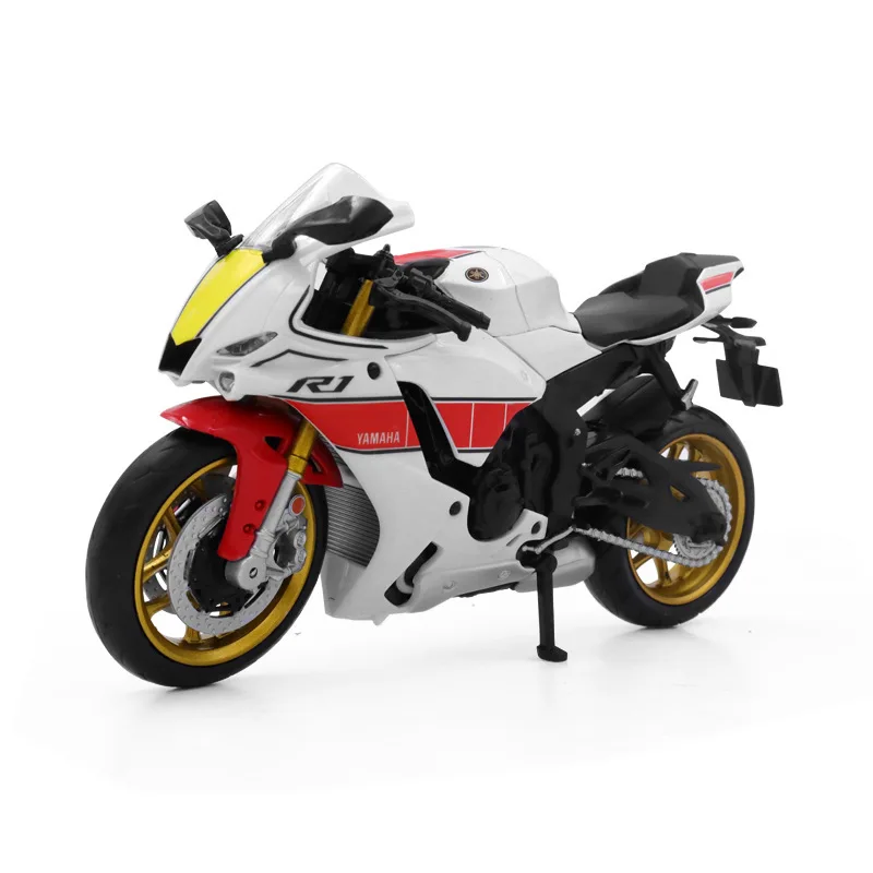 1/12 YAMAHA YZF-R1M 2022 Toy Motorcycle Model RMZ City Diecast Racing Sport Motorbike Miniature Collection Gift For Boy Children