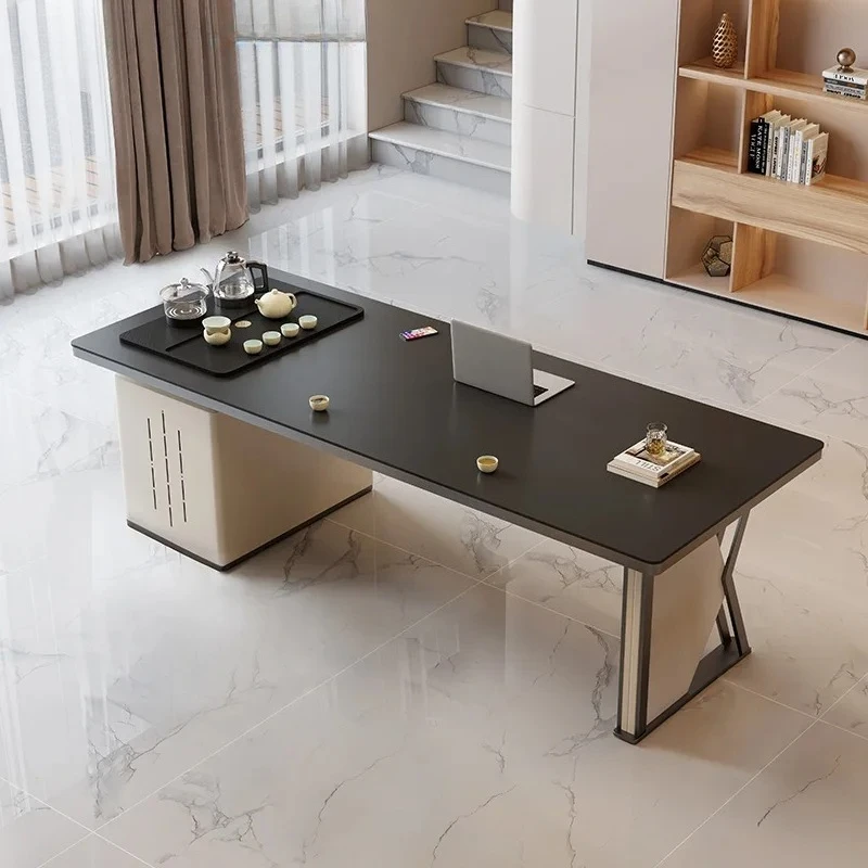 

X-S Light luxury rock slab tea table Automatic water tea table Household living room
