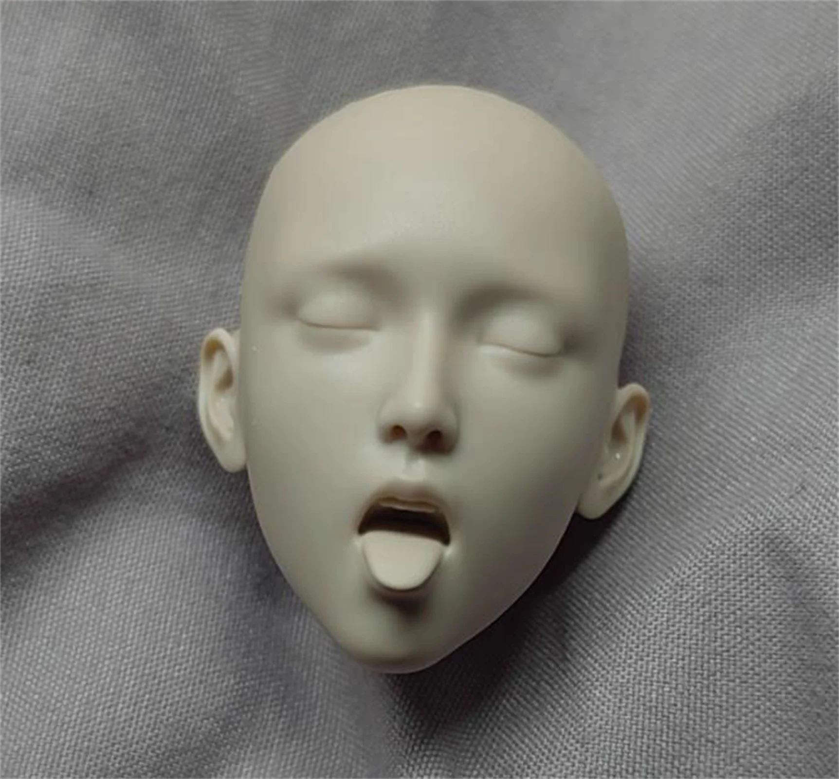 

1/6 закрытый глаз язык Out выражение модель голова резьба игрушки для фигурки модель для 12 дюймов модель игрушки фигурка