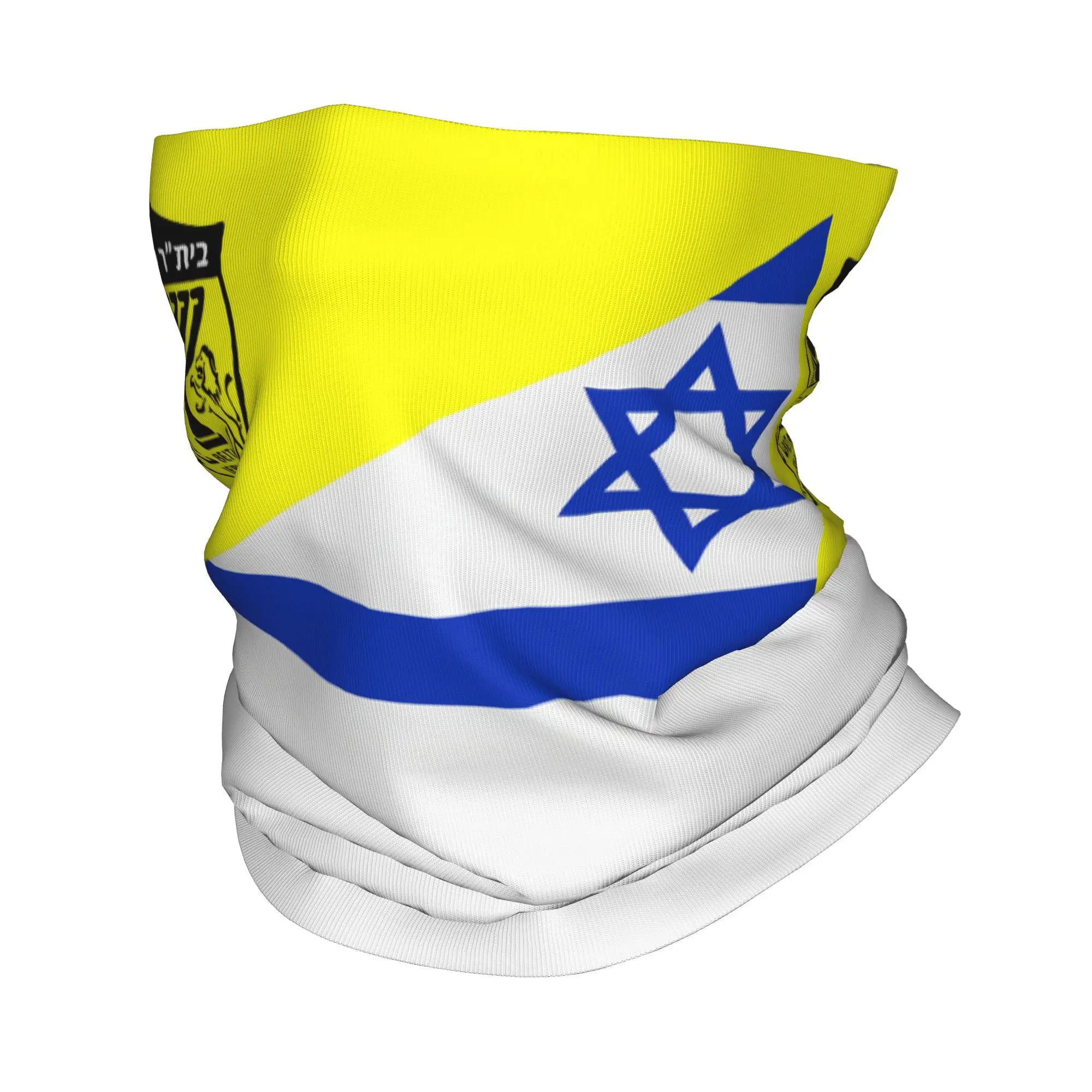 Yarım FC İsrail Beitar Kudüs Bandana Boyun Kapak Baskılı Futbol Oyunu Sihirli Eşarp Çok Fonksiyonlu Kafa Bandı Koşu Yıkanabilir