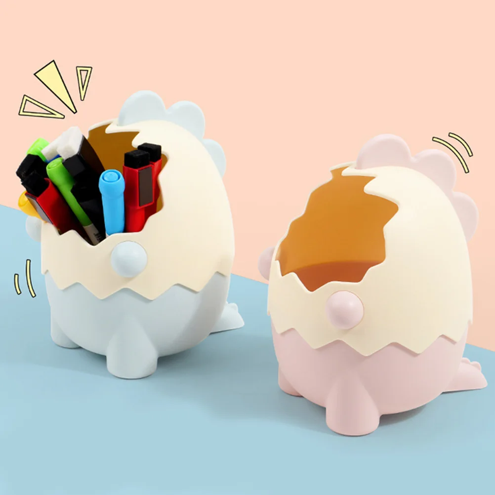 

Cartoon Dinosaur Holder Blue ganizer Desk Desk ganizer Stationery Storage Cute Unique Pencil Pencil Holder Cup