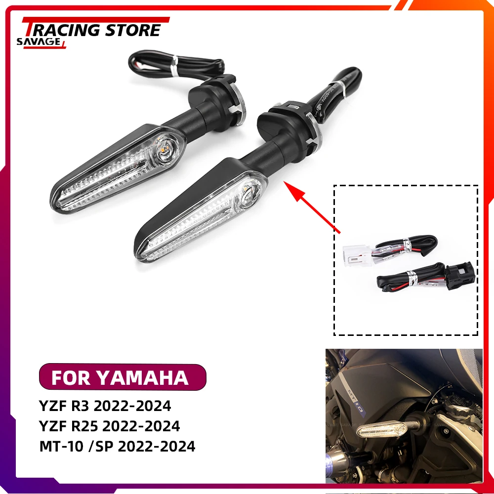 

Front Rear Turn Signal Light Indicator For Yamaha YZFR3 YZFR25 MT-10 /SP Signal Adapters Plug Connector Cables YZF R3 R25 MT10