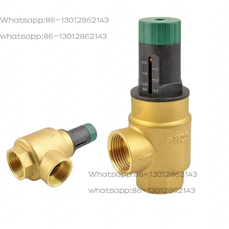 360 degree visible pressure differential control brass bypass valve for air conditioning/heat pump