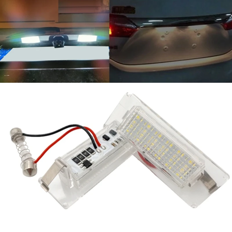 Car Rear LED License Plate Light For Fiat Ducato Bus Kasten 2006-2020 Car Replacement Parts 1307272070 735430904