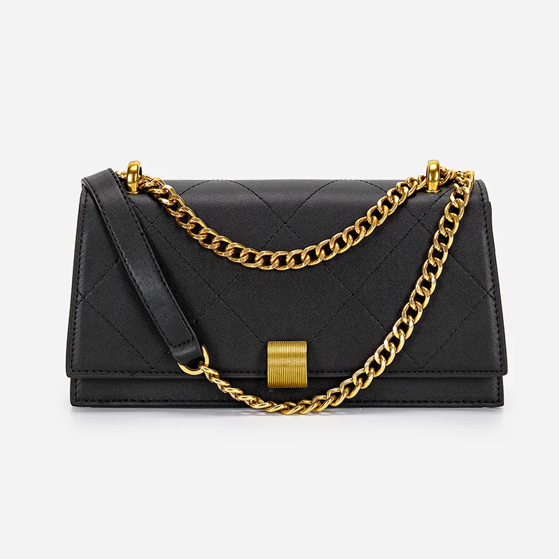 Chain Design Luxury Women\'s Handbags Flap Purse Woman 2024 Female Clutch Phone Bags Shoulder Bag Crossbody Messenger Pack