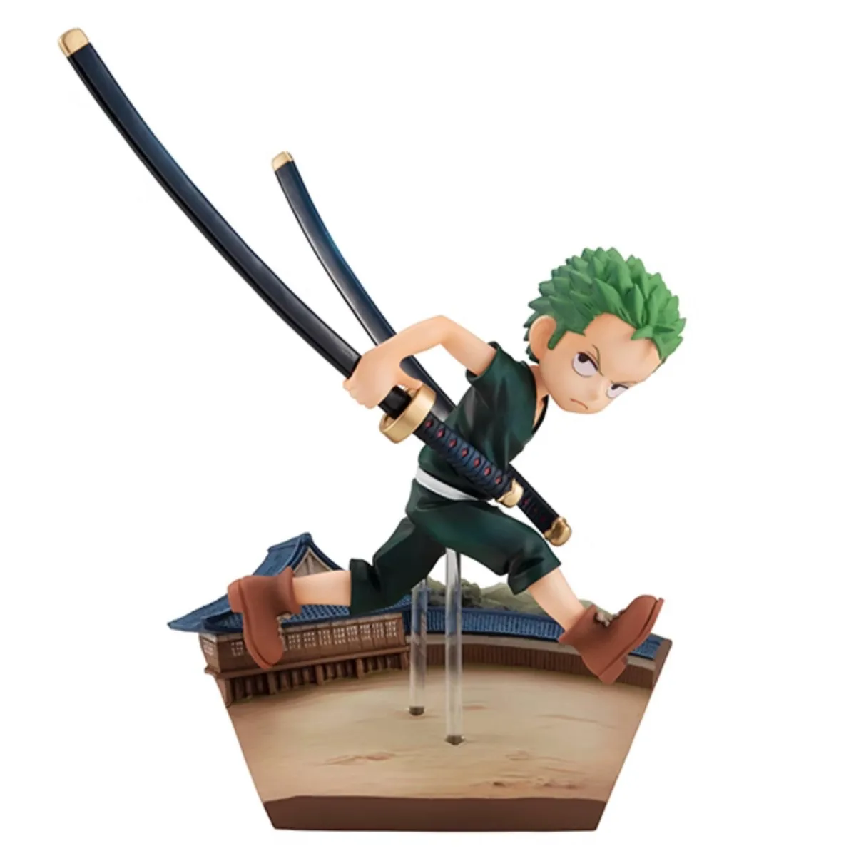 Original One Piece MegaHouse Roronoa Zoro Anime Action Figure MH GEM Childhood Running Collectible Model Toys Birthday Present