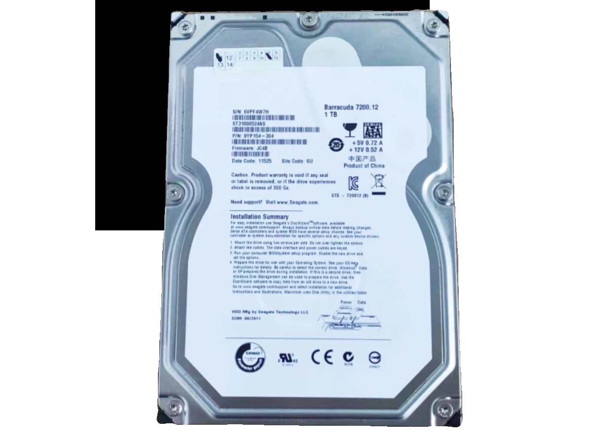 

For Seagate ST31000524AS 7200 to 1TB SATA 3.5 inch server hard drive