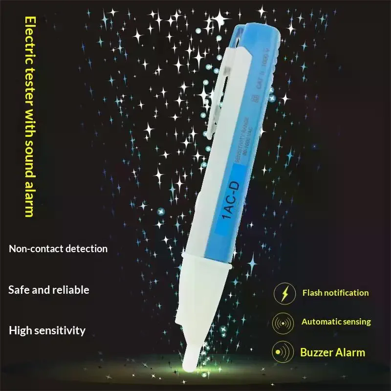 Non Contact Induction Test Pencil 90 1000V AC Voltage Detector Tester Pen For Electrical Wall Socket Power Outlet LED