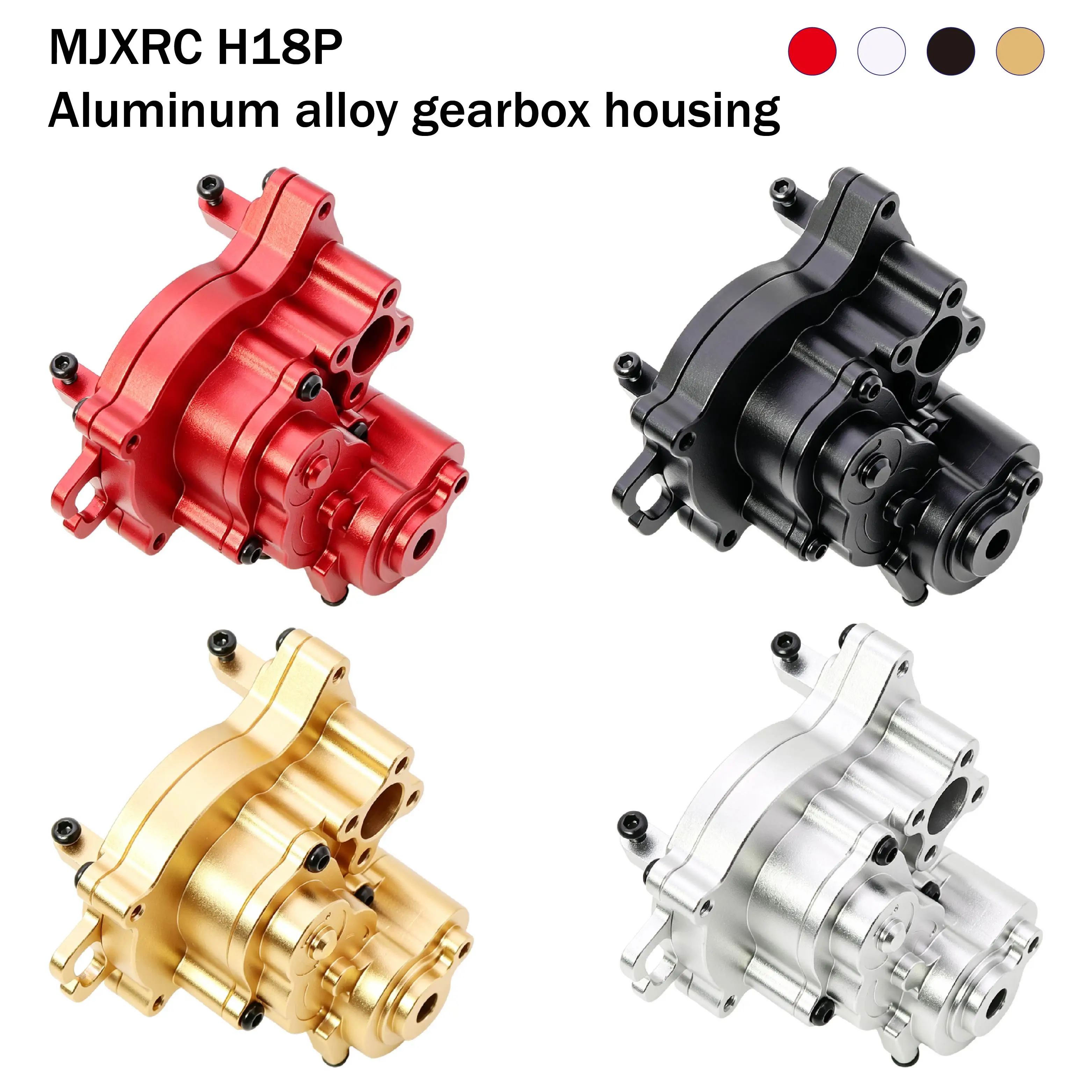CNC Aluminum Gearbox Housing Transmission Case Shell for MJX Hyper Go H18P 1/18 RC Crawler Upgrade Part