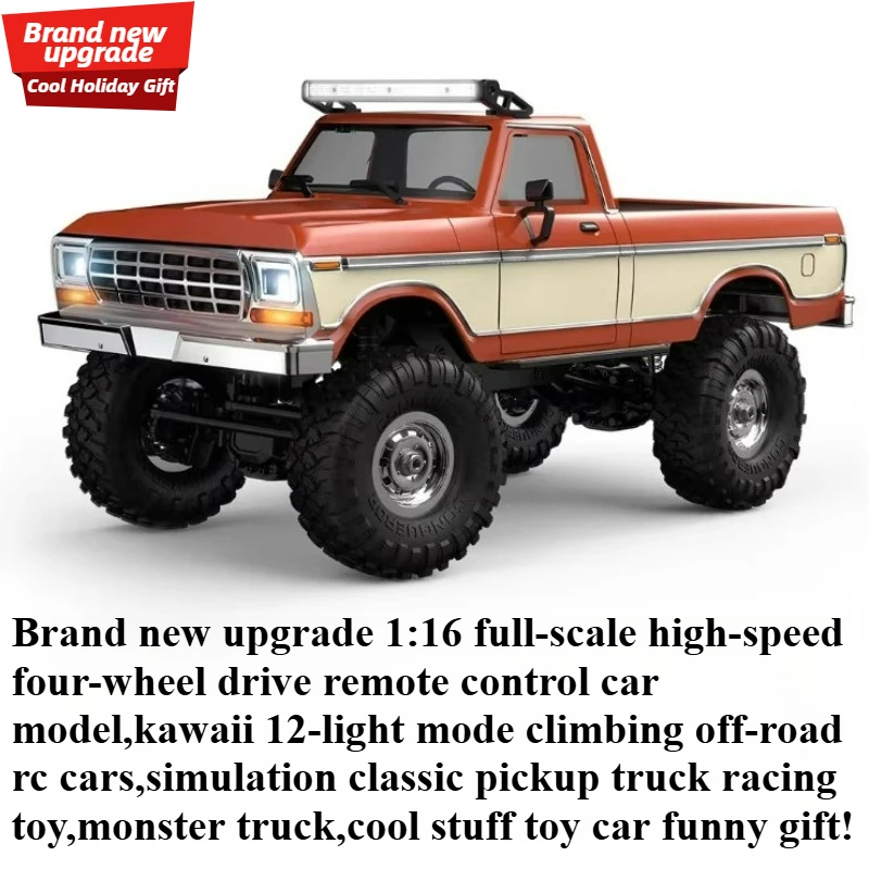 

Cool Stuff Toy Car Funny Gift-1:16 Full-scale High-speed 4WD Rc Truck,Remote Control Car,Climbing Off-road Rc Cars,Toys for Boys