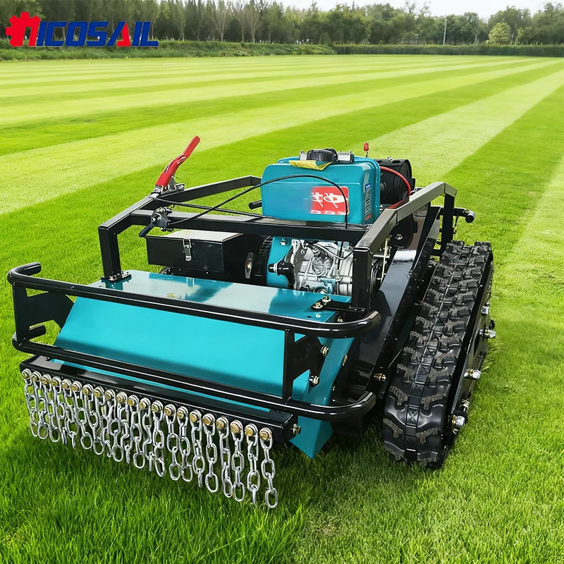 

Factory Price Remote Control Robot Lawn Mower Cordless Self-Propelled 60cm Width Industrial Grade Hybrid Power CE Certified