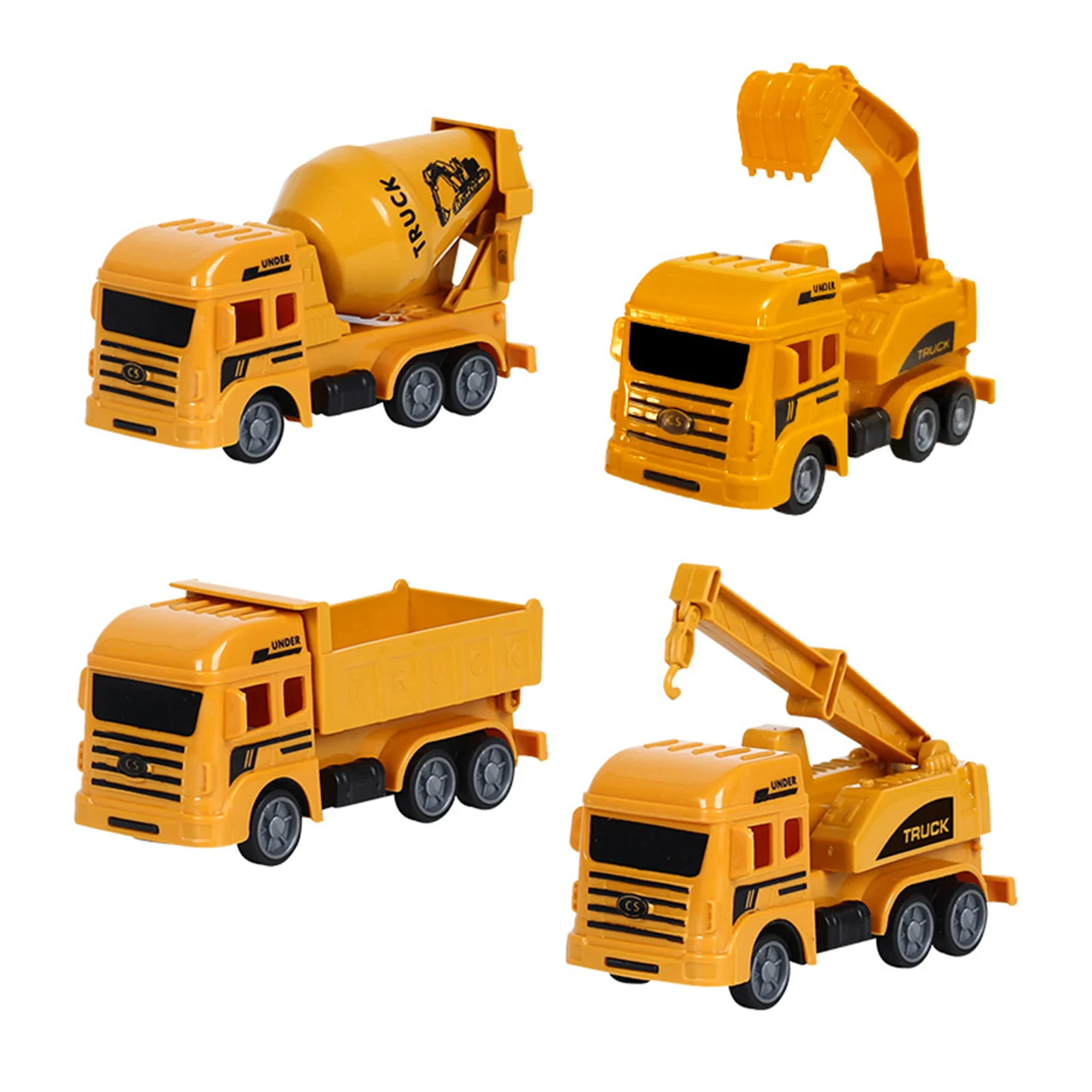 

Construction Vehicle Toy Set Heavy Duty Bulldozers Excavator Cement Dump Forklift Toys Kids Engineering Playset