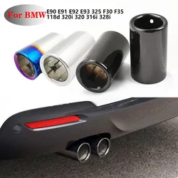 NEW Stainless Steel Car Exhaust Pipe Muffler Tip Pipes Covers For BMW E90 E91 E92 E93 325 F30 F35 118d 320i 320 316i 328i