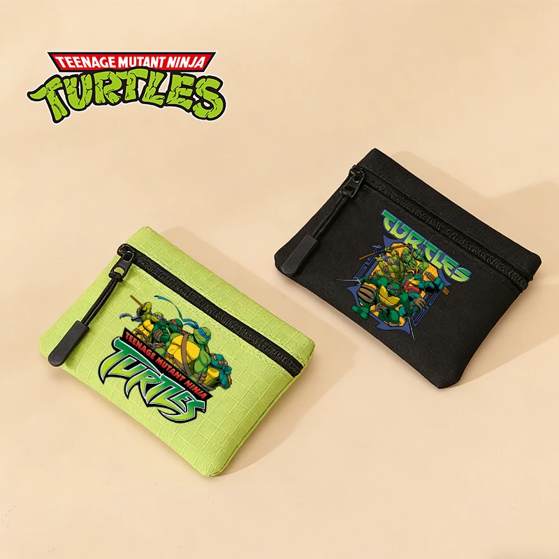 

Teenage Mutant Ninja Turtles Boy Coin Purse Cartoon Mini Wallet Zip Purse Man Portable Money/Card Storage Bag Card Holder Gift