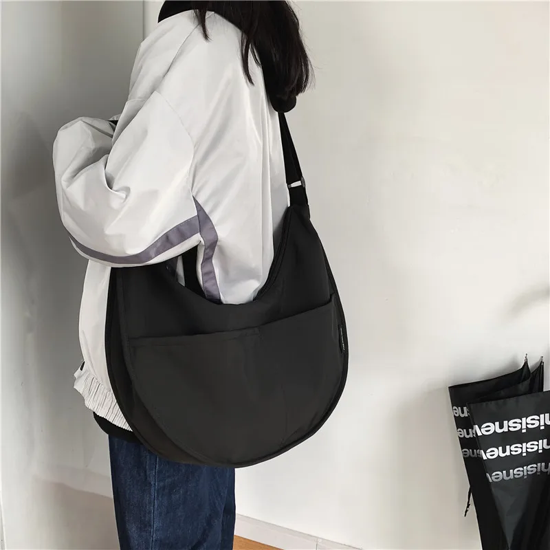 Y2k borse per la scuola grandi borse in Nylon Hobos borse a tracolla per donna borse uomo e donna Unisex coppia borsa borse a tracolla Bolso