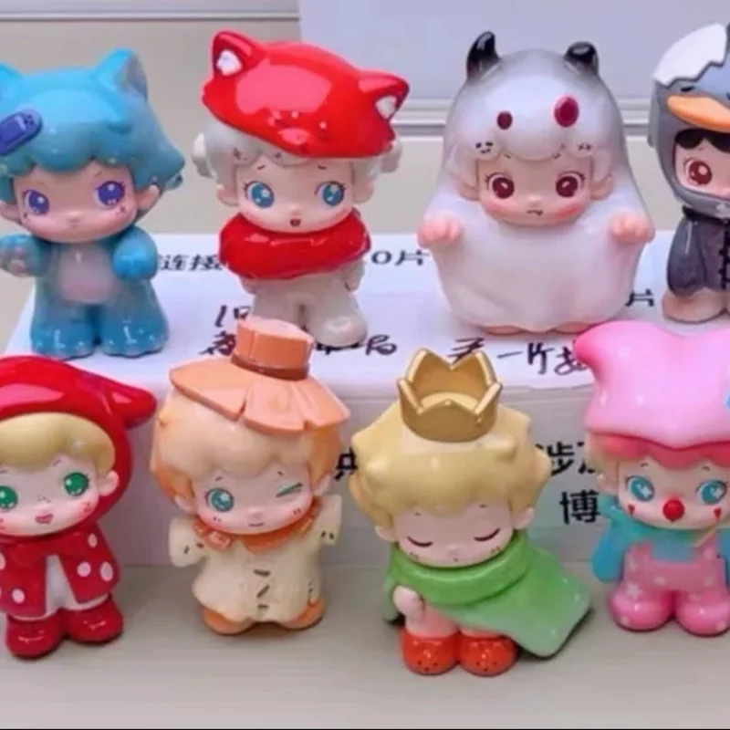 

Enuine Dotted Fairy Tale Town Series Blind Box Figurines Trendy Toys Creative Ornaments Cartoon Dolls Girls' Birthday Gifts Glue