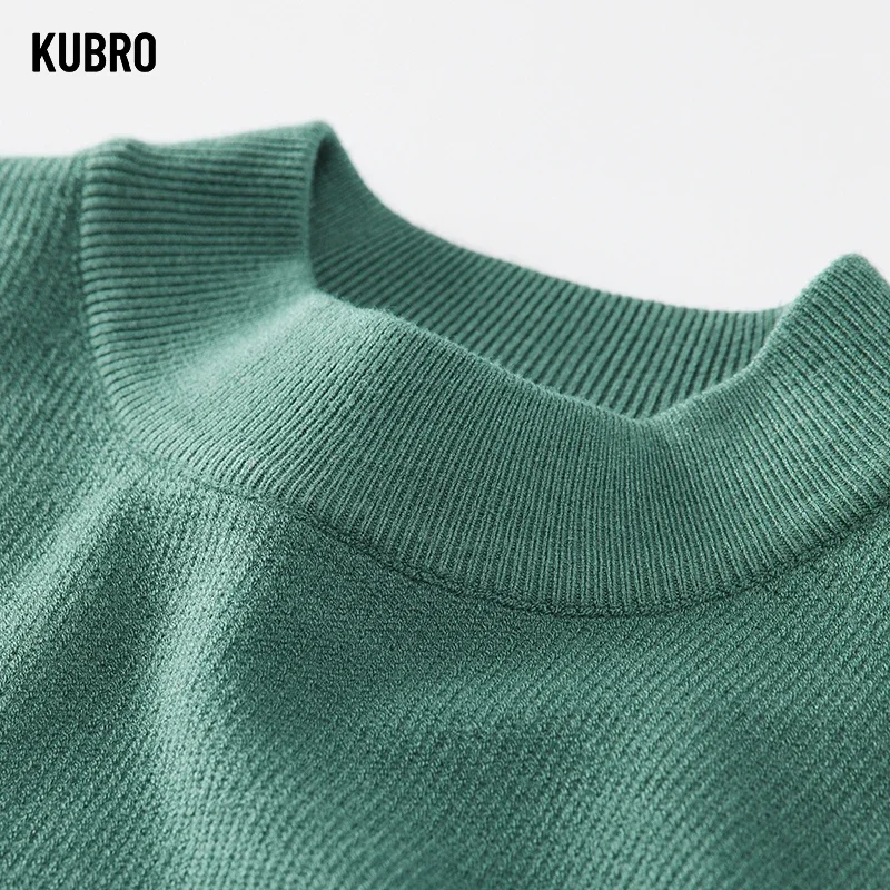 KUBRO maglione uomo Casual Pullover in cotone di alta qualità maglioni lavorati a maglia uomo 2023 inverno Fashion Brand maglioni Pullover da uomo