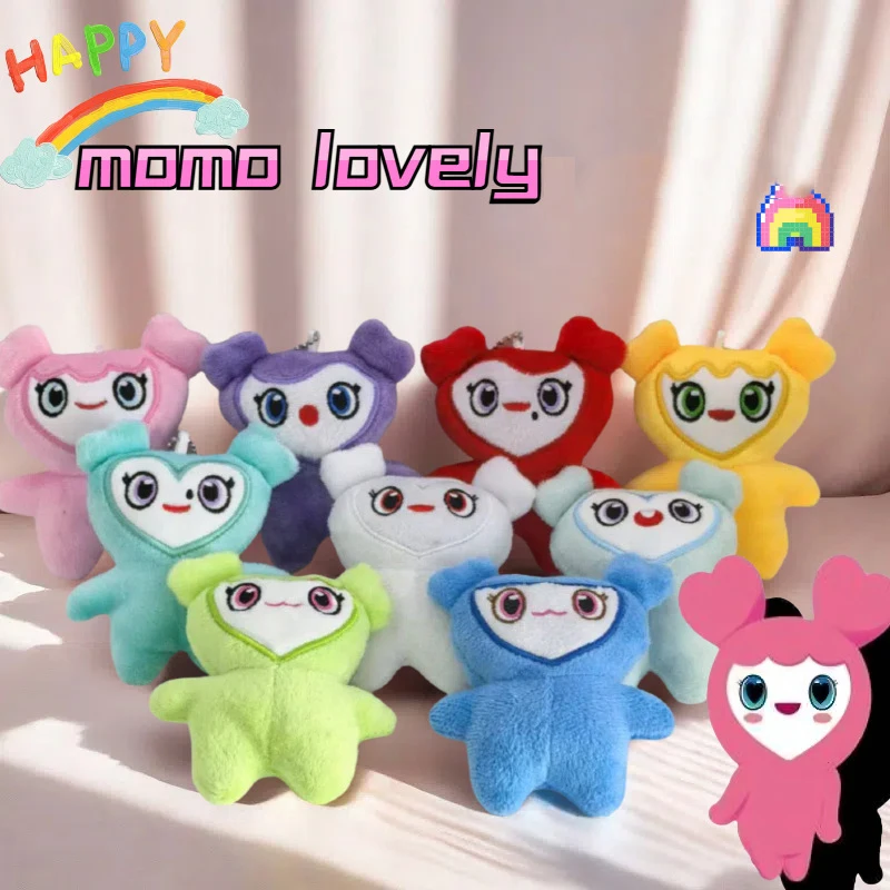 9 piezas de adorables peluches de superestrellas coreanas, muñeca de peluche TWICE Momo, llavero colgante, juguete de peluche para fans, regalo de cumpleaños para niñas.