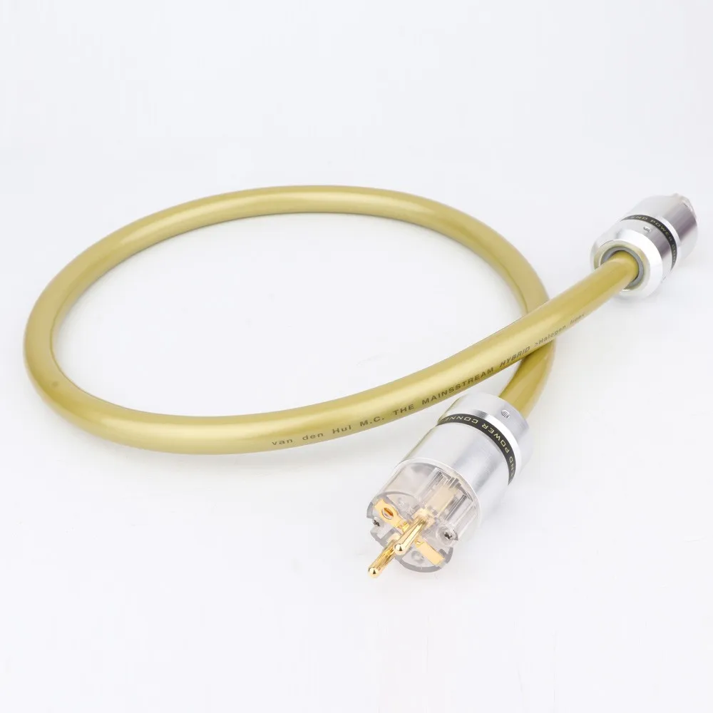 VDH M.C — главный гибридный безгалогенный силовой кабель европейского/американского стандарта, алюминиевый шнур с вилкой Schuko, линия электропередачи, CD AMP Hi-Fi