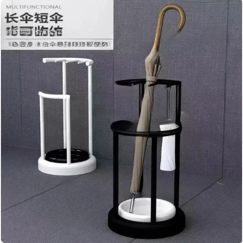 Storage Rack Simple Door Shelf Company Store Hotel Lobby Wrought Iron Drain Umbrella Bucket