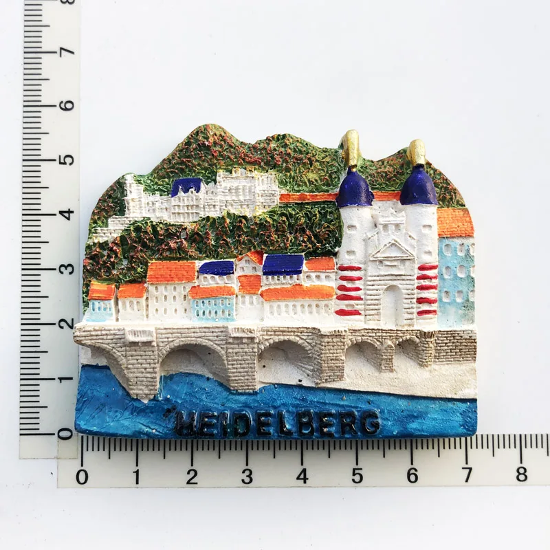 Heidelberg Kühlschrank Magnet neue Kunst handwerk Kultur Stil Nachricht Aufkleber Harz Tourismus Souvenir Dekoration