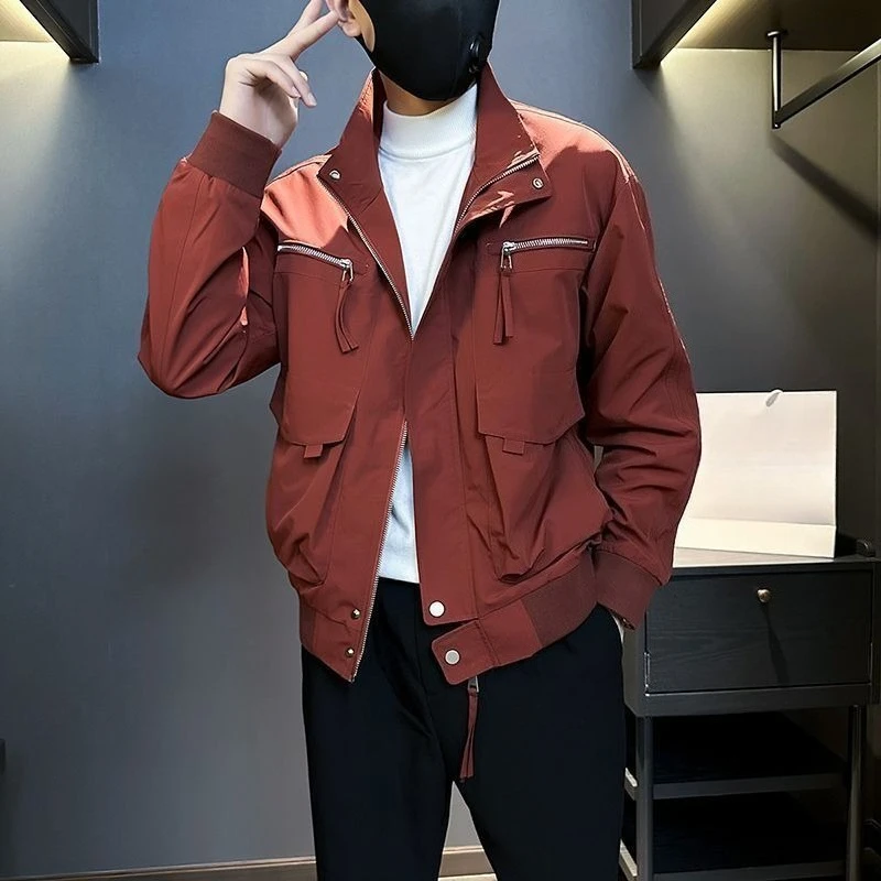 

Men's Casual Fashion Jacket 2025 Spring Autumn Outerwear Trendy High End Blazer Coat for Daily Wear