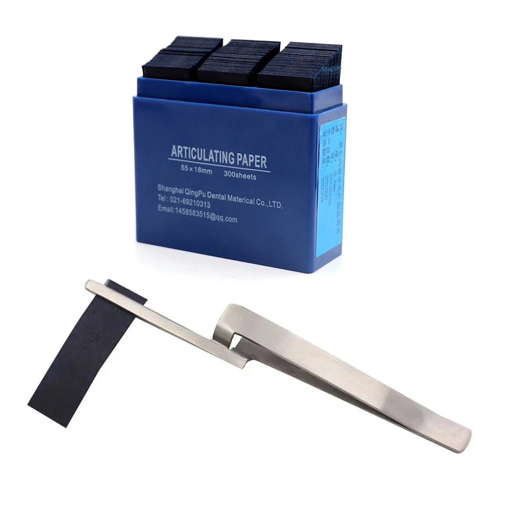 1 Box Dental Articulating Paper 200/300 Sheets Flexible Double Side Dentistry Orthodontic Restorative Occlusion Paper Bite Strip