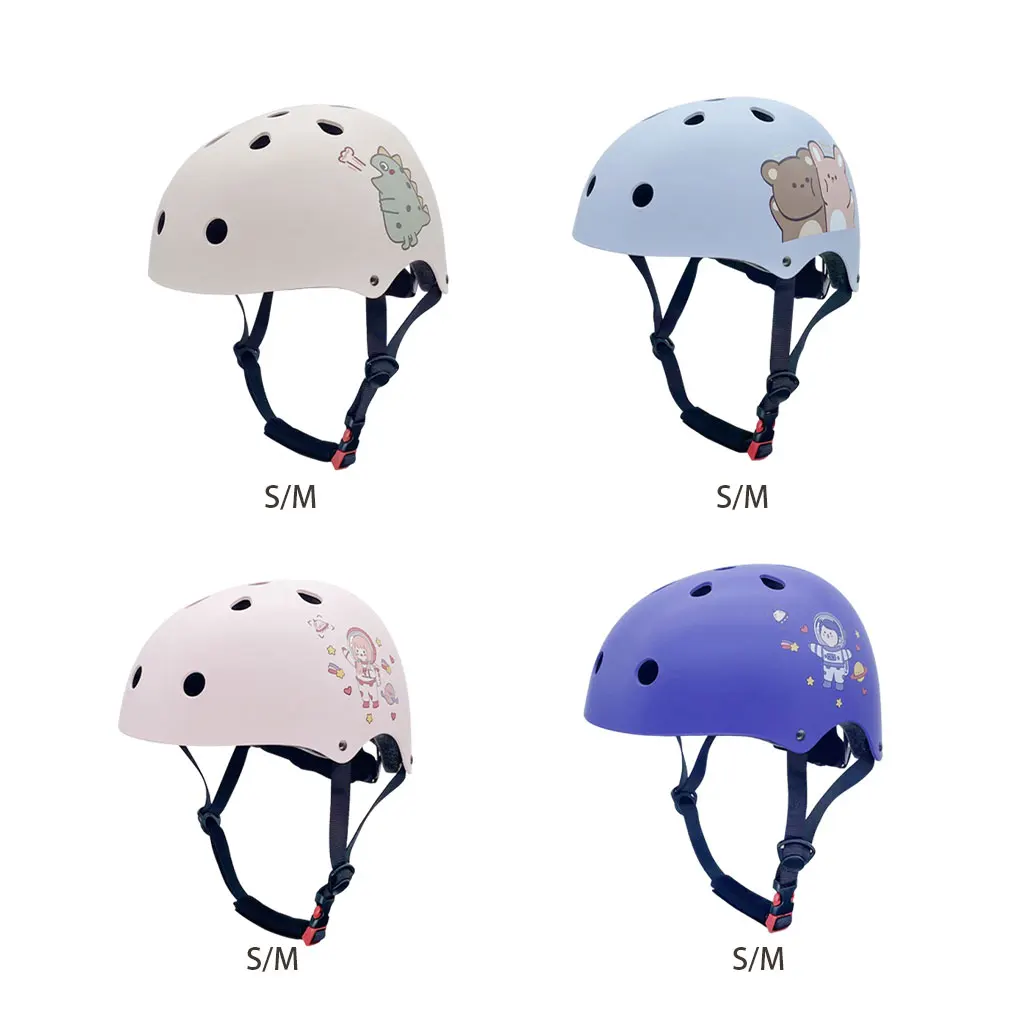 ABS Adjustable Size For Comfortable Fit Stay Protected EPS Made Helmet For All Shapes Roller Skating Pink Space Girl S【51-54CM】