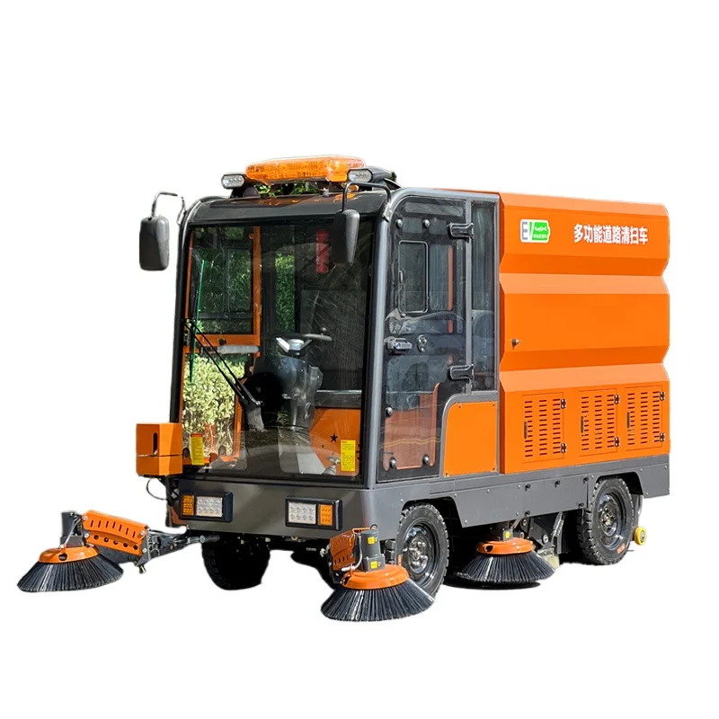 

Electric sweeper Factory workshop drive-on sweeper Three-wheeled property sweeper Vacuum truck Road sanitation