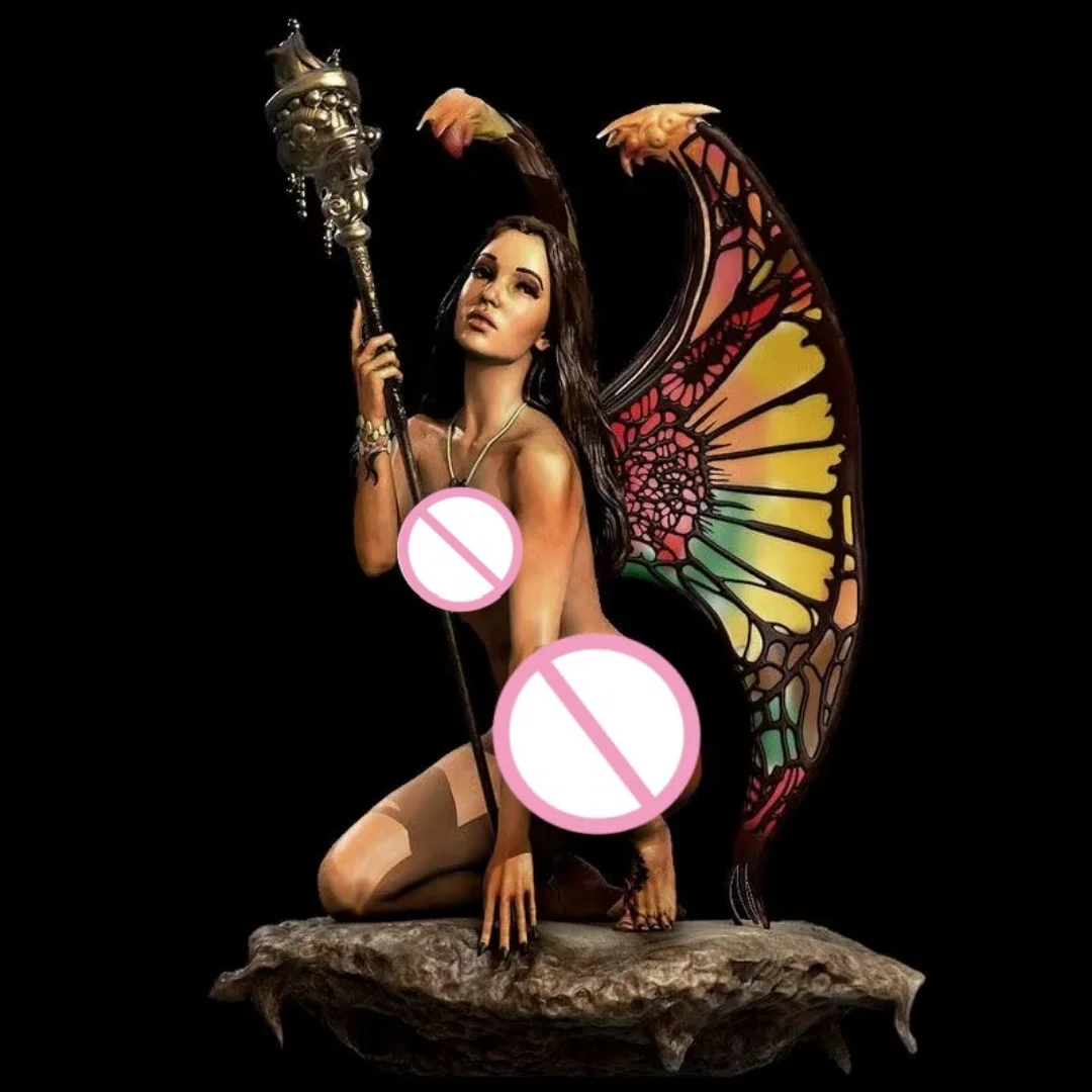 

Фея-бабочка, масштаб 1/24, полная фигурка из смолы, модель, комплект, сборные миниатюры, в разобранном виде, неокрашенные, коллекционные игрушки для хобби, подарки